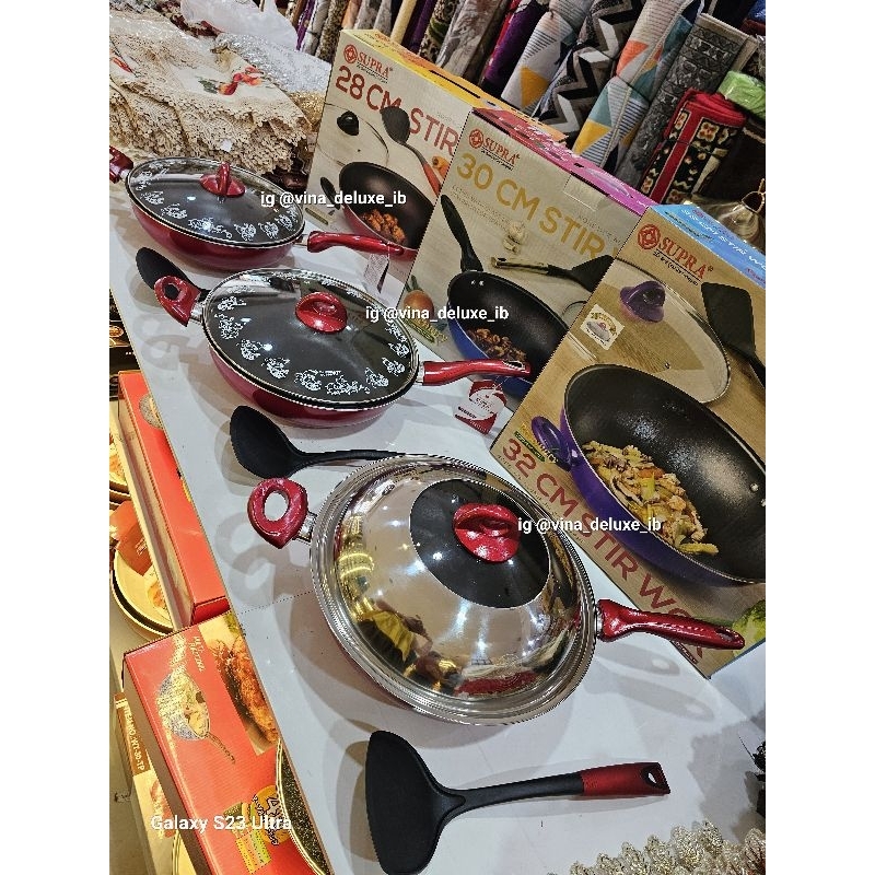 Panci Supra / Stir Wok Supra 28cm, 30cm & 32cm