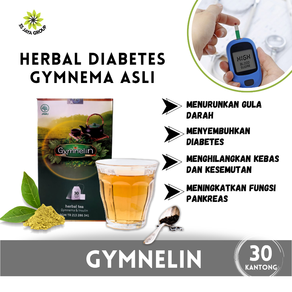 

GYMNELIN TEH Diabetes - obat Kencing Manis - obat gula darah