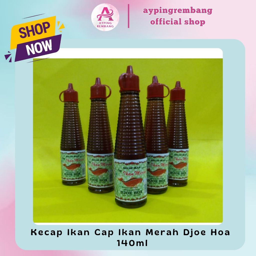 

Kecap Ikan Cap Ikan Merah Djoe Hoa 140ml