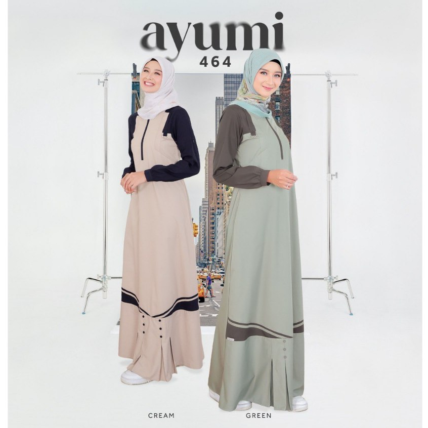 GAMIS ETHICA AYUMI 464 BAHAN OKNARA + KATUN MODEL BAJU MUSLIM WANITA KEKINIAN