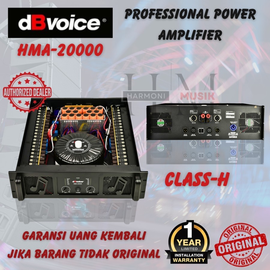 Penguat Daya dBvoice HMA-20000 - 3U 2CH Profesional