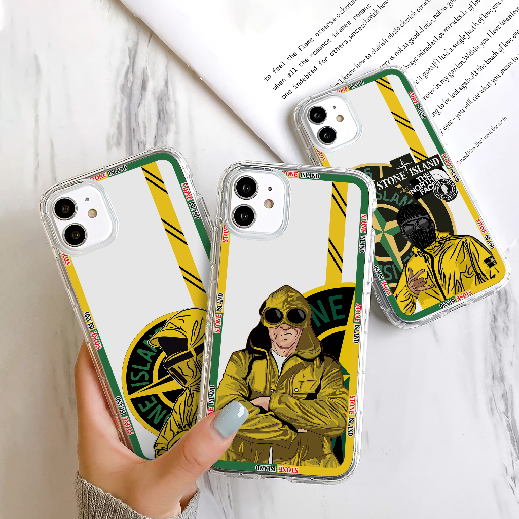 Softcase SAMSUNG - ( STONE ISLAND ) - Clear Case SAMSUNG M21 - M30S / J8 2018 / M23 / S21 FE / SAM A