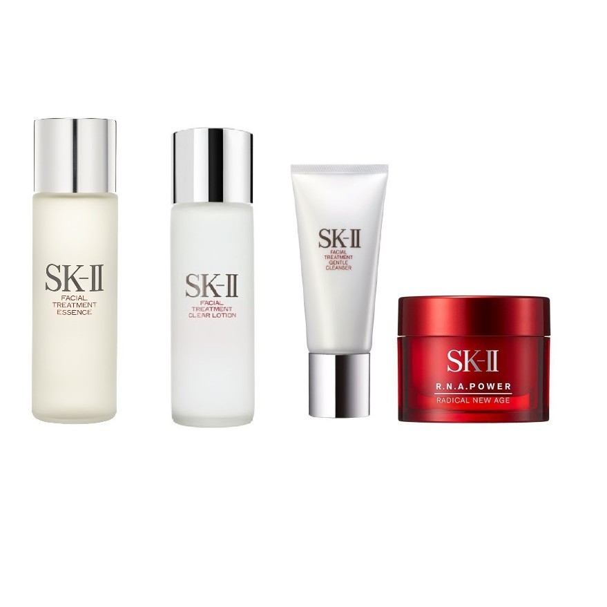 SK II SKII FTE 30 ml+clear lotion 30+gentle cleanser+rna eye+mask+ RNA 15+pouch