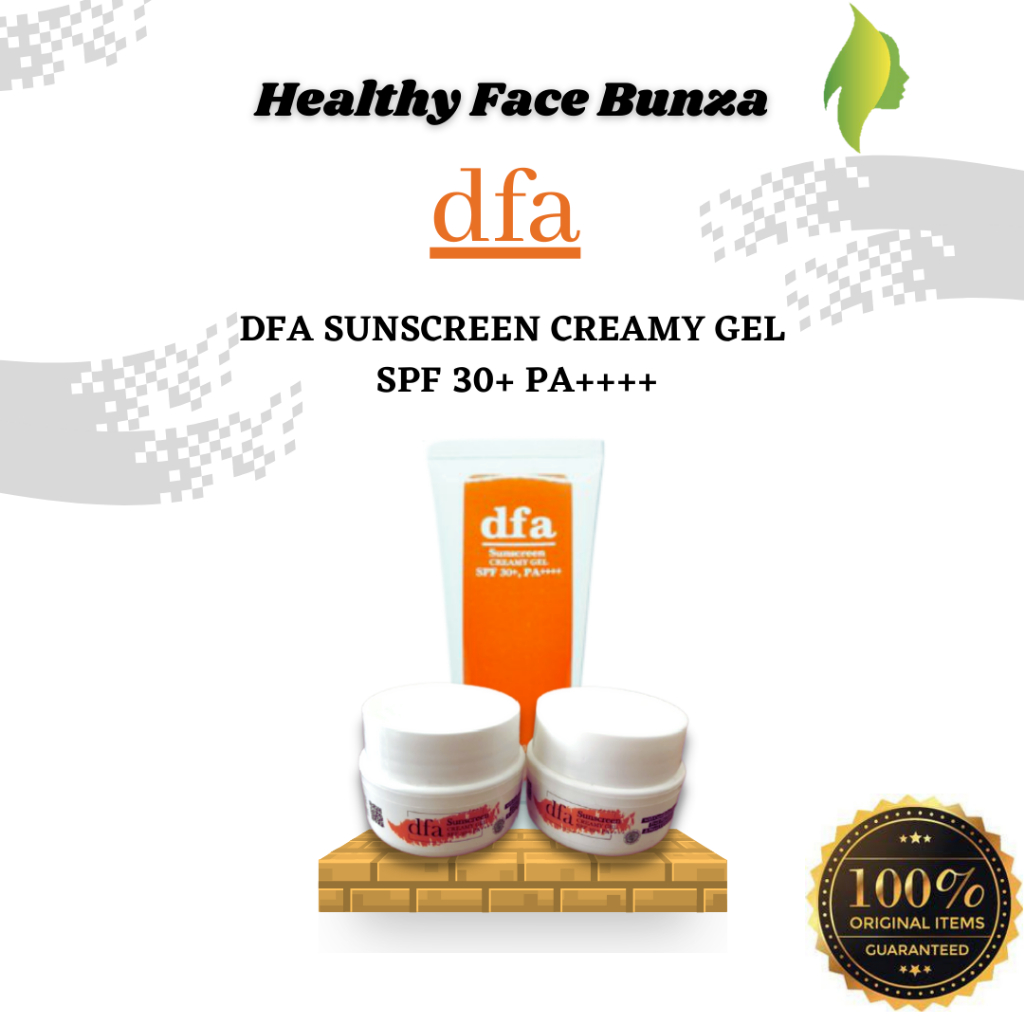 DFA SUNSCREEN CREAMY GEL SPF 30+ PA++++|100% ORIGINAL DFA (HEALTHY FACE BUNZA)