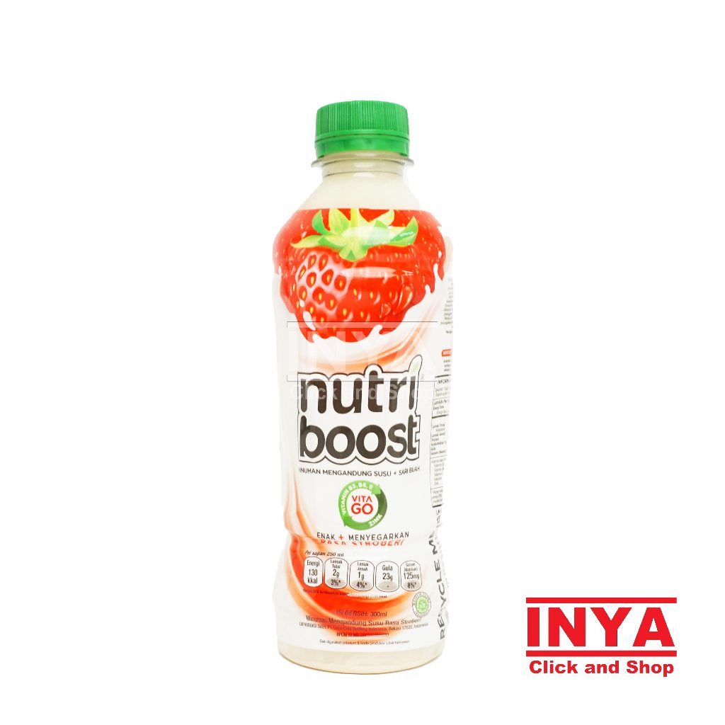 

Nutri Boost Strawberry Flavour 300ml - Minuman Rasa Strawberri - Soft drink