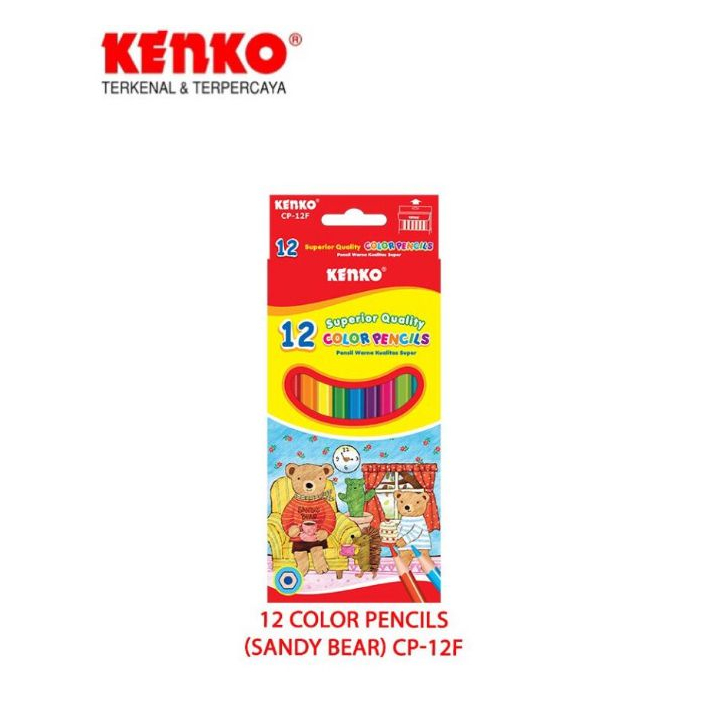 

KENKO 12 COLOR PENCILS CP-12F ( SANDY BEAR )