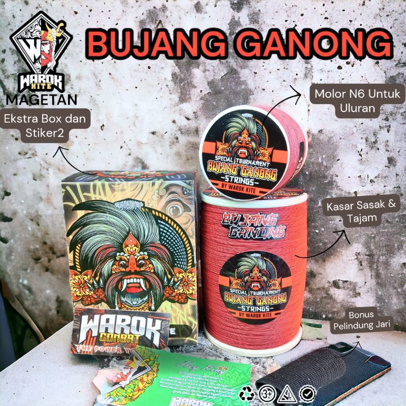 Gelasan Uluran BUJANG GANONG 0,25 By Warok 2000 & 6000 Yard (Rajanya Uluran)