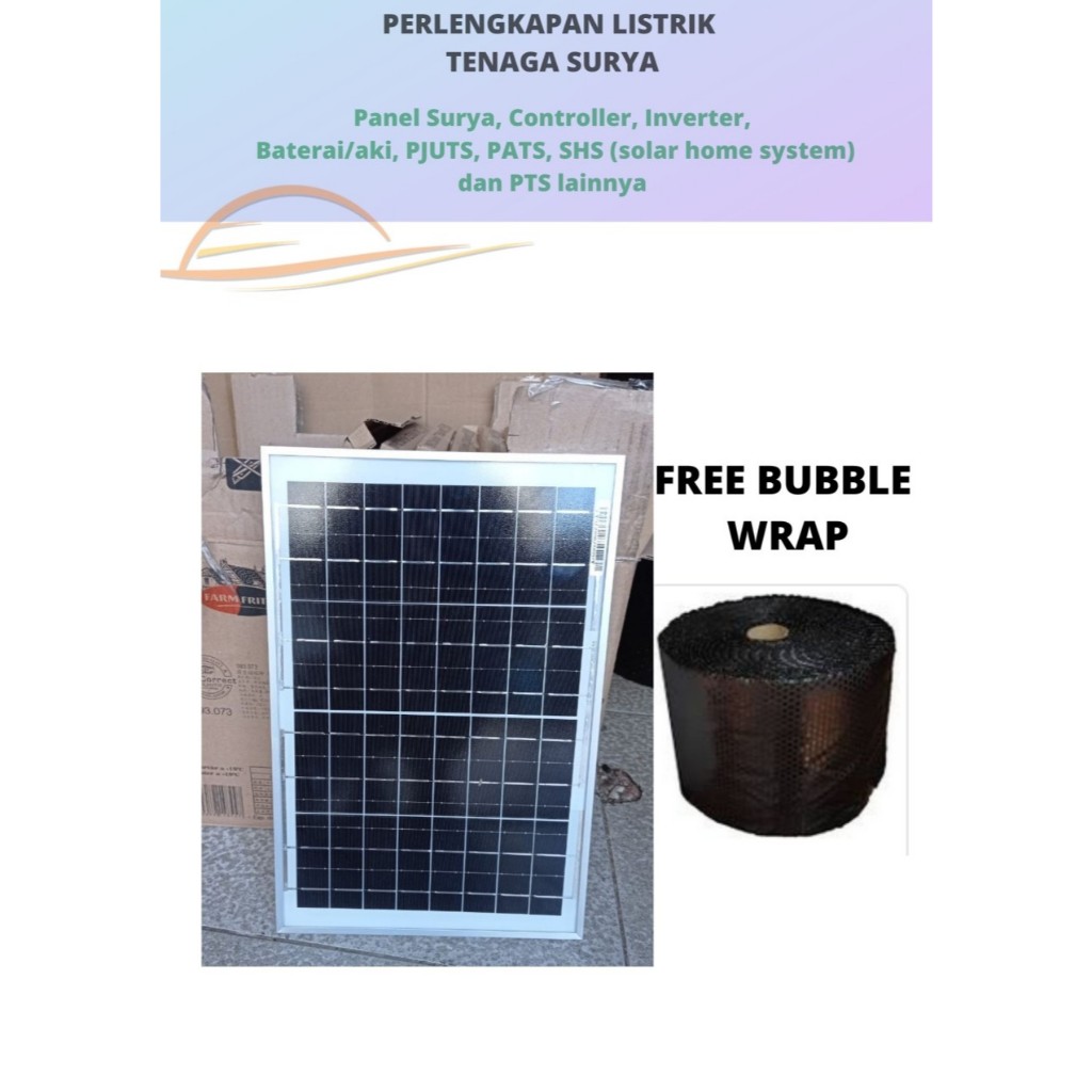 Panel Surya Poly 10 WP Solar Panel 10 WP Free bubble wrap