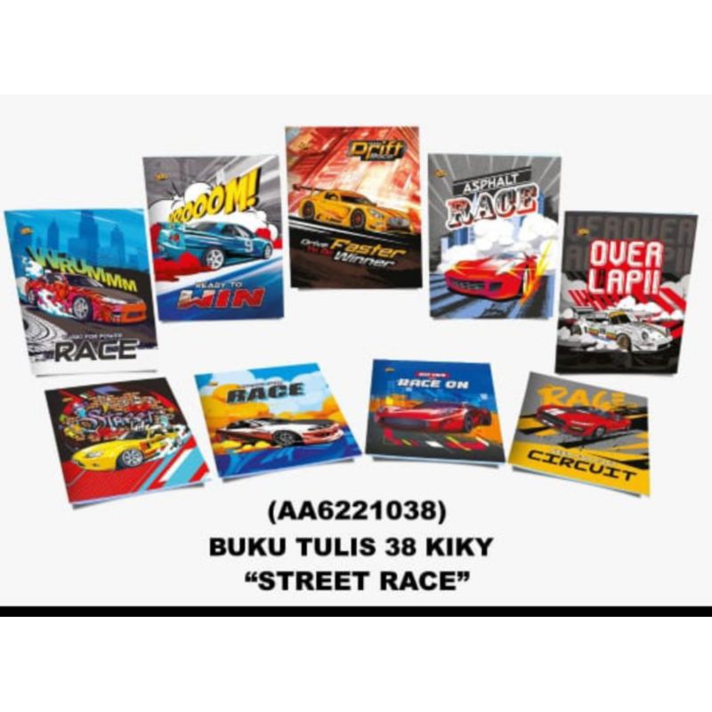 

1 PACK BUKU TULIS KIKY isi 38 lembar / 10 buku