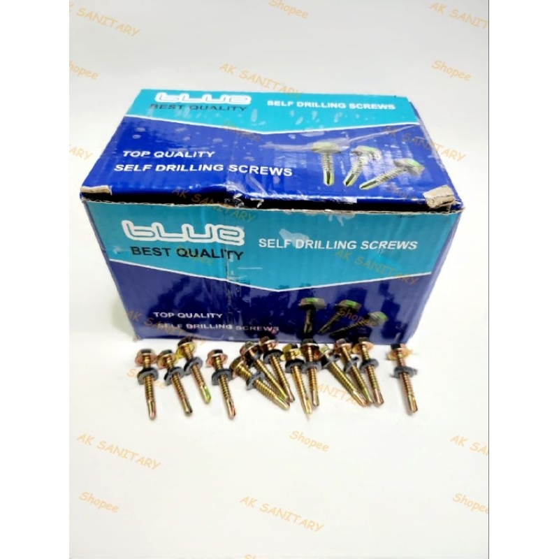 Baut Roofing 12 x 20 / Baut atap 2cm / Skrup Baut Roofing 12x20 BLUE