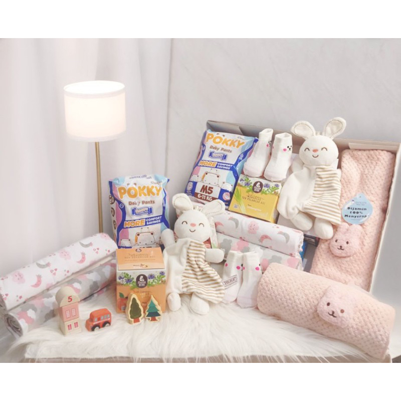 Hampers newborn / Newborn hampers / Kado Bayi Baru Lahir / Set / Mamabear teh pelancar asi / Baby te
