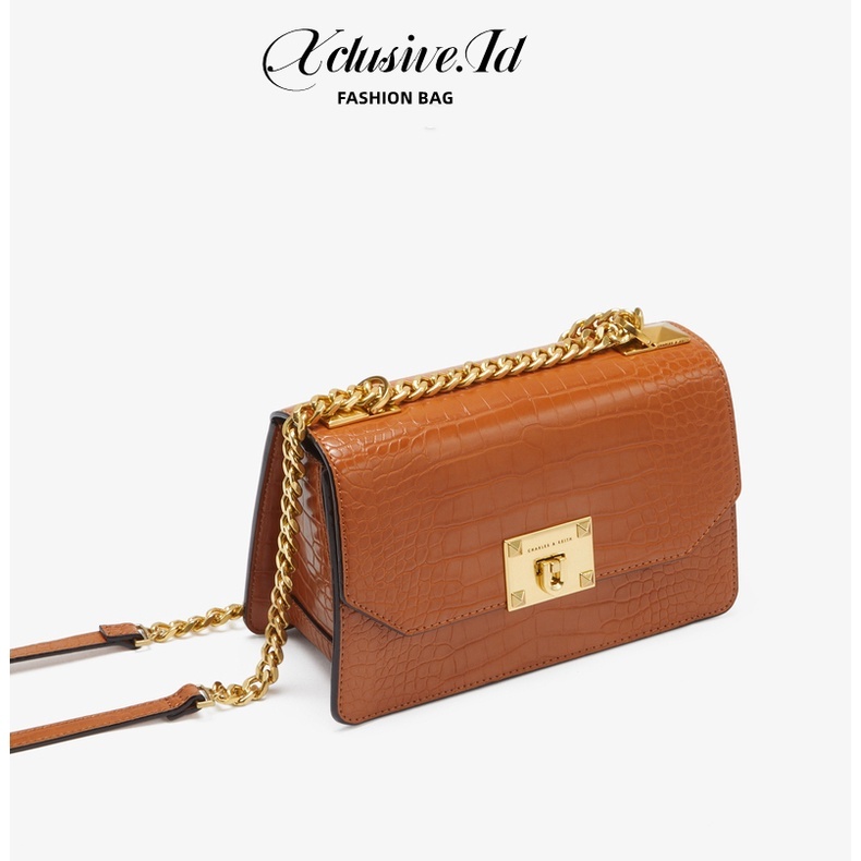 TAS SELEMPANG WANITA RANTAI WOVEN BOXY BAG 6602206016 Tas Selempang & Bahu Wanita