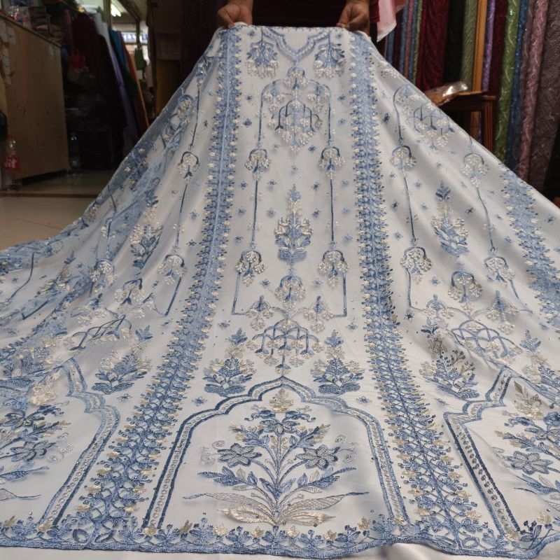 new tille sapto garden 2tone/kain brukat kebaya/kebaya modern/brukat kebaya wisuda/seragam brukat pe