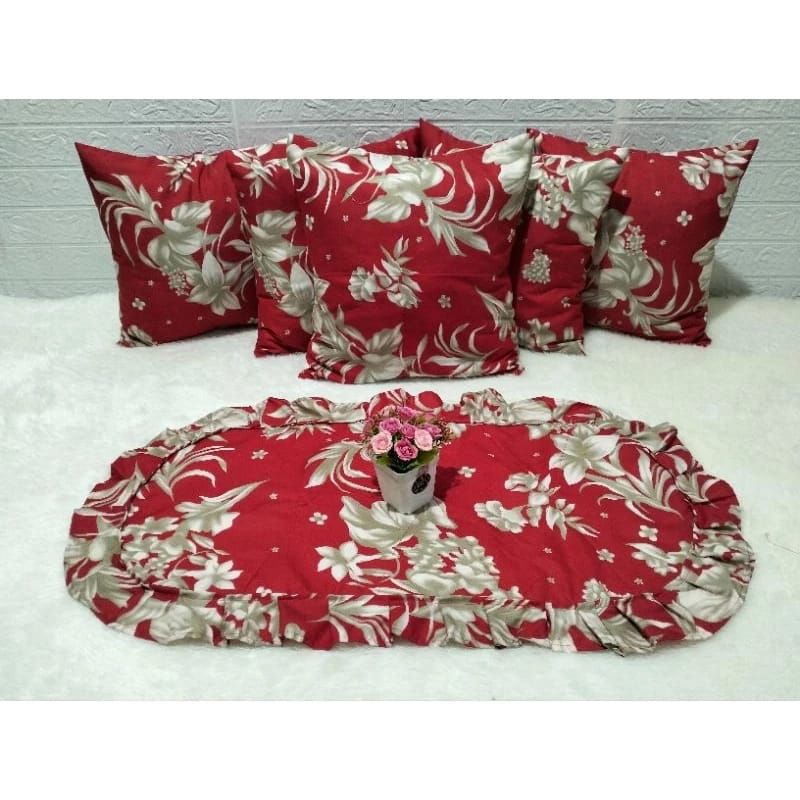 taplak meja set sarung Bantal Sofa