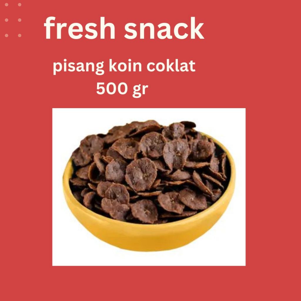 

(500gr) pisang koin coklat | cemilan enak | cemilan manis