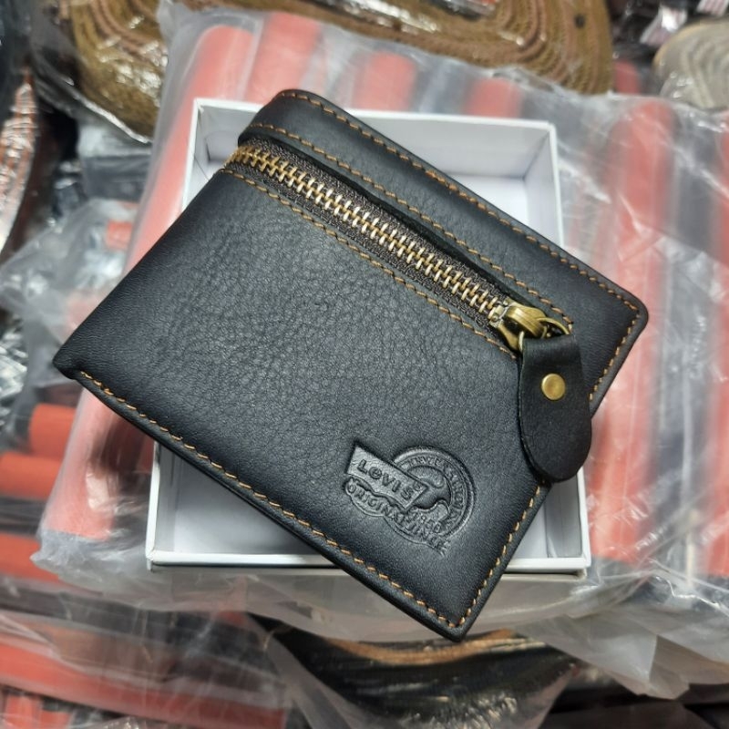 dompet lipat pria kulit asli original resleting luar dompet kulit asli dompet lipat pria