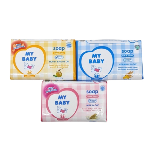 My Baby Bar Soap 75gr |  Soap Care & Protect | Soap Fresh Fruity | Soap Sweet Floral