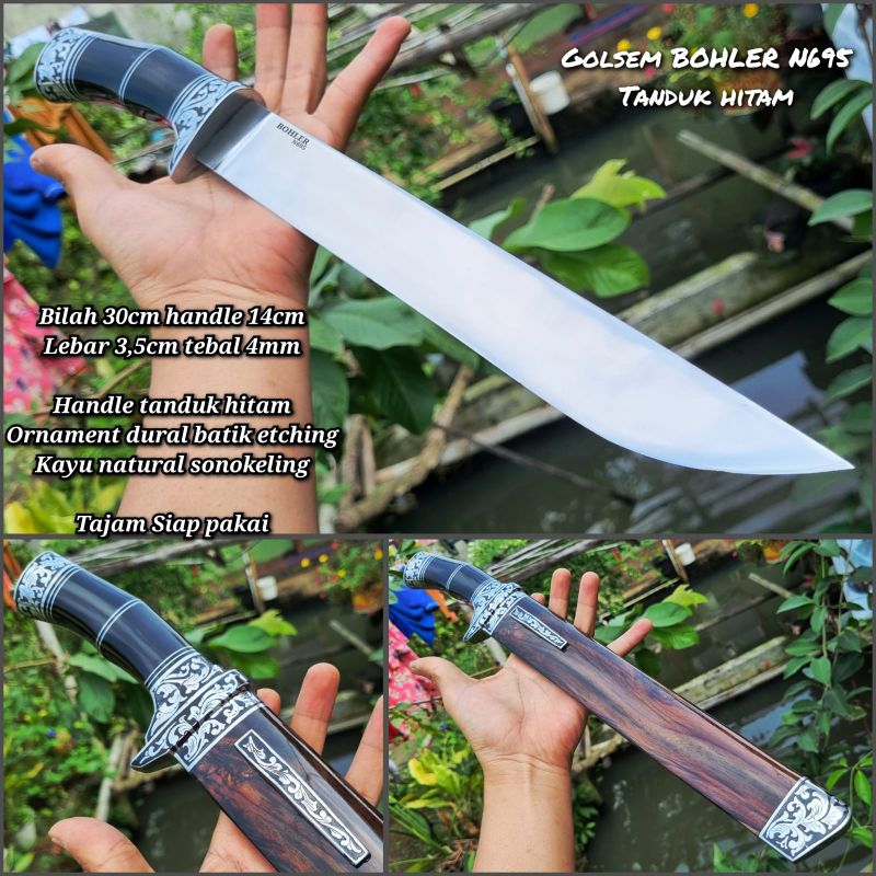 alat potong sembelih tanduk hitam