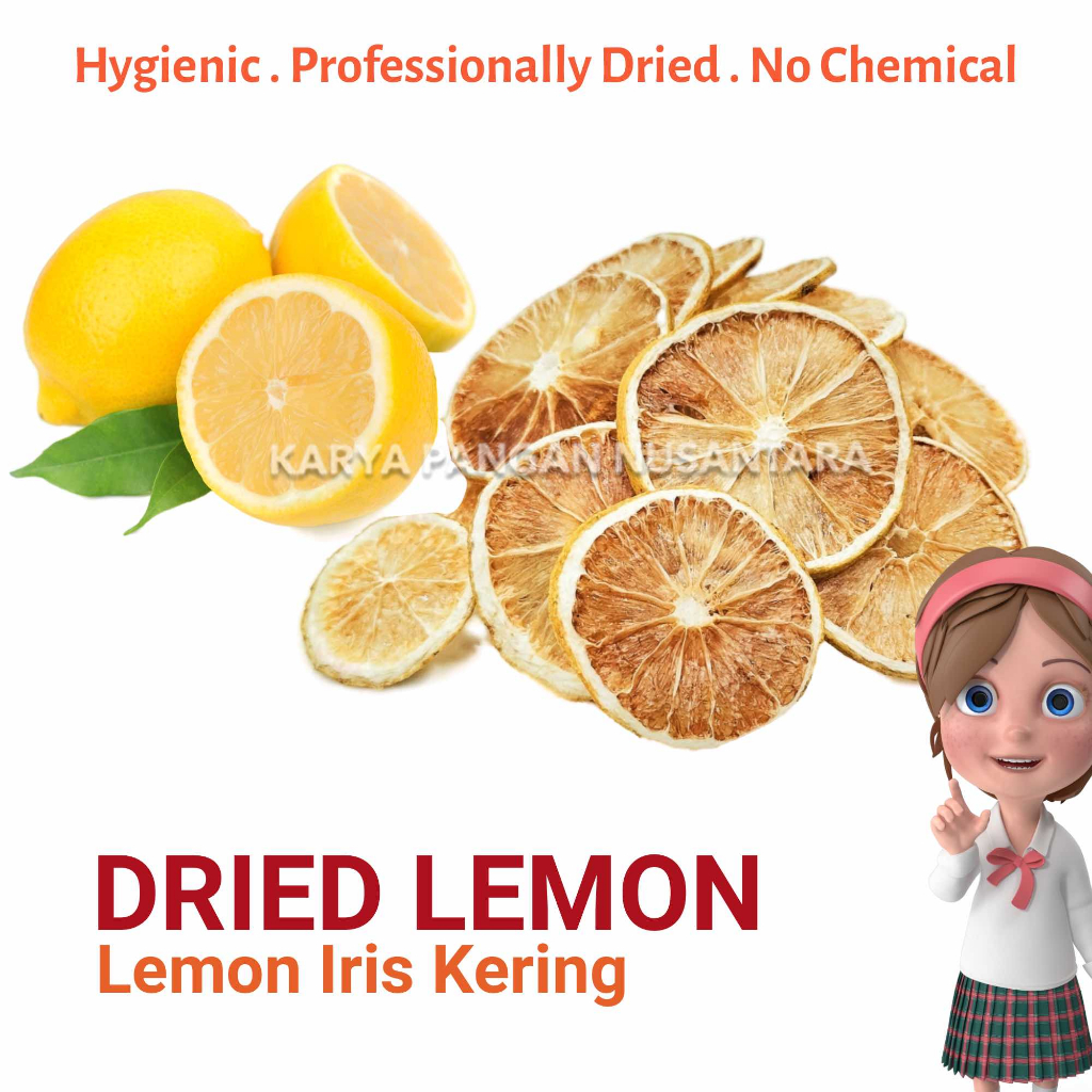 

LEMON IRIS KERING 50GR JERUK LEMON KERING DRIED LEMON SLICE HIGIENIS 50 GRAM