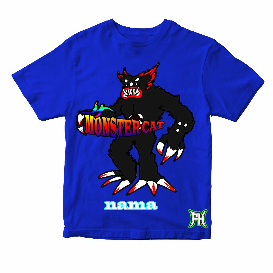BAJU KAOS ATASAN ANAK CARTOON CAT MONSTER CATNAP PREMIUM