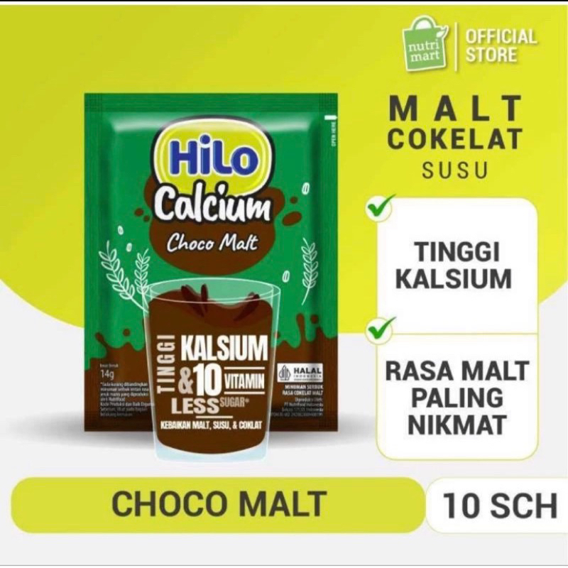 

HILO CALCIUM CHOCOMALT 1 RENCENG X 10 SCH