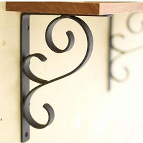 breket rak siku besi dinding/siku penyangga ambalan/rak papan hambalan 25 x 20 cm