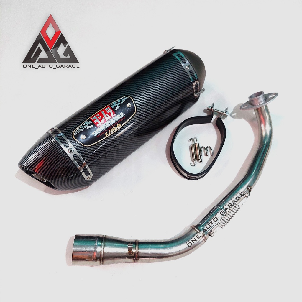 KNALPOT IMPORT TAIWAN YOSHIMURA R77 FULL SYSTEM BUAT NMAX XMAX PCX AEROX DLL