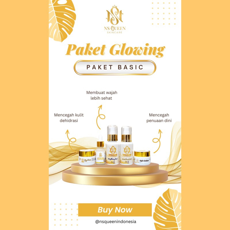 paket basic glowing ns Queen by naQila skincare