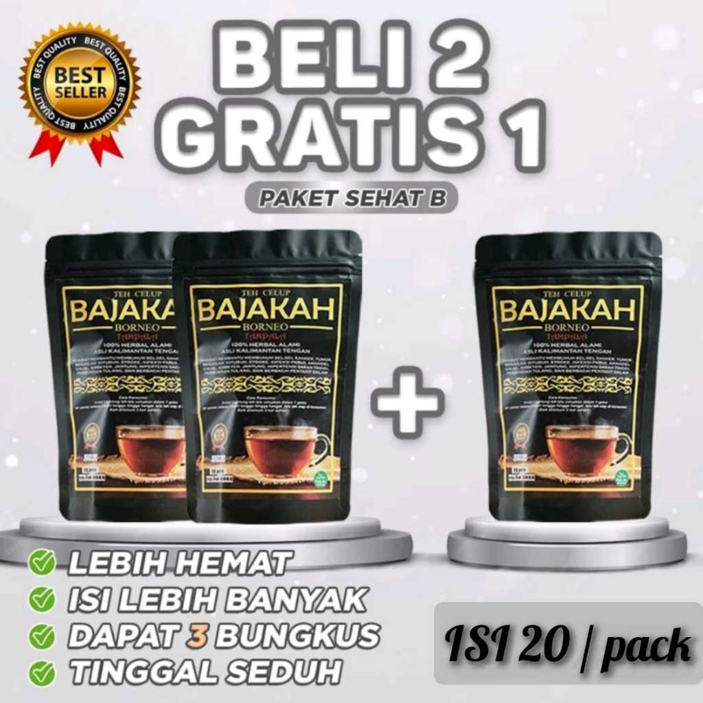 

( PROMO BELI 2 GRATIS 1 ) Teh bajakah Borneo kalimantan