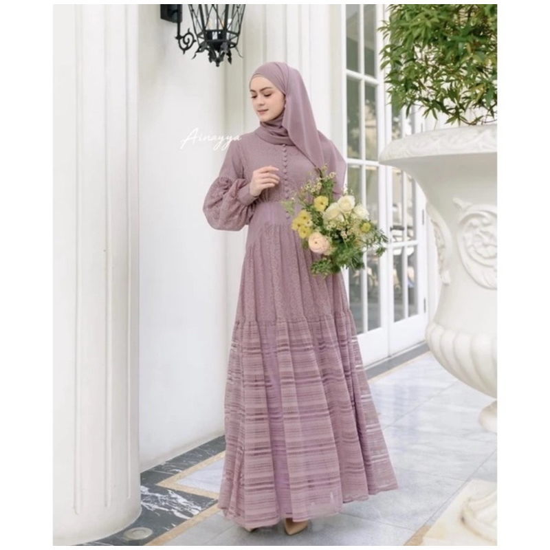 Olesia Dress by ainayya.id size S panjang dress 130 (Preloved)