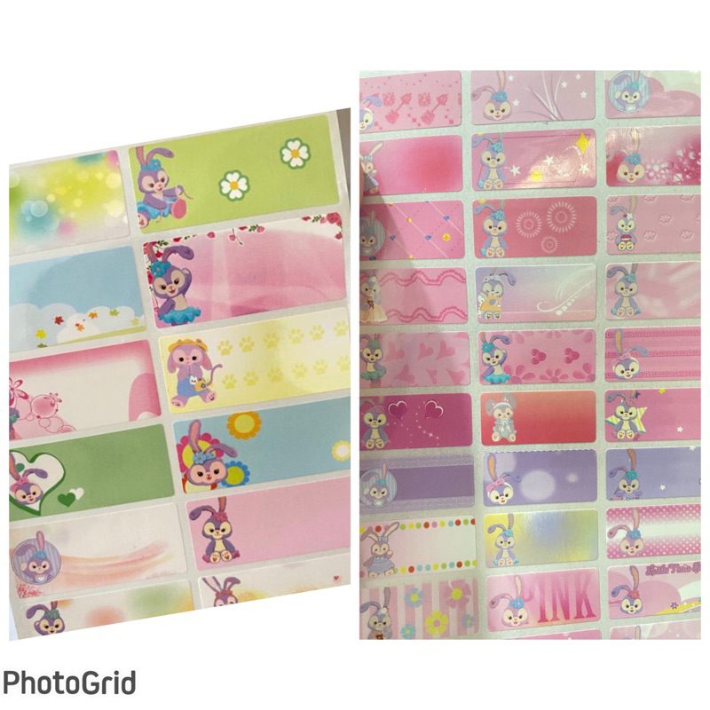 

label nama waterproof karakter STELLA LOU