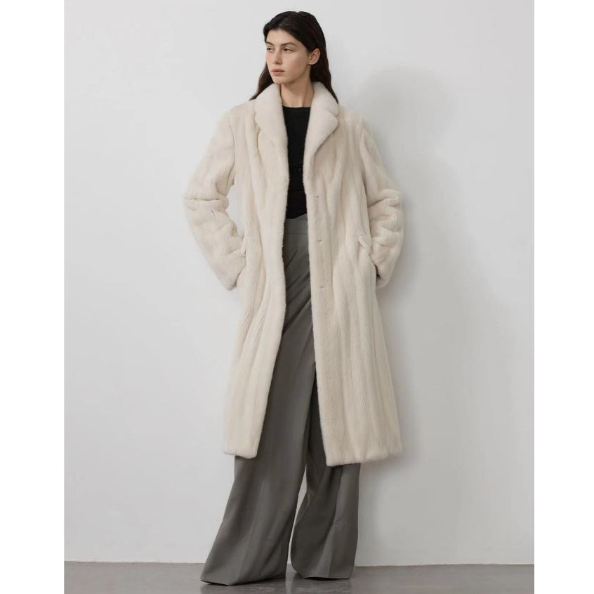 Mantel Bulu Cerpelai Impor Mantel Bulu Cerpelai Fashion Muda Panjang Wanita