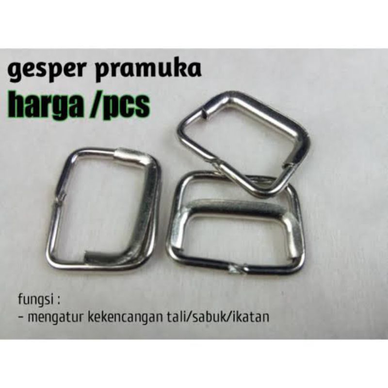 Ring gesper untuk seragam pramuka atau seragam sekolah putih eceran