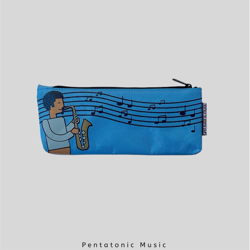 

Playing Saxophone Pencil Case Tempat Pensil Alat Tulis Saxophone Pentatonic Music Alat Tulis Gift Kado Hadiah Unik