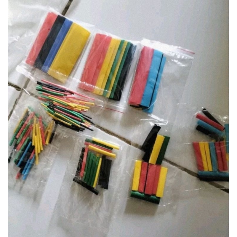 1 Set Pack Isolasi Bakar untuk listrik kabel motor dan mobil / Heat Shrink Kabel Bakar Konektor Peny