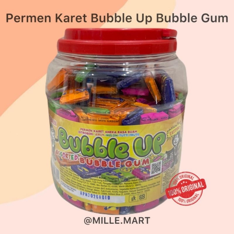 

BUBBLE UP PERMEN KARET RASA BUAH / BUBBLE GUM TOPLES ISI 80 PCS X 4GR PUSAN