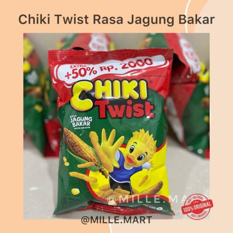 

[Per pcs] CHIKI TWIST RASA JAGUNG BAKAR 22.5GR