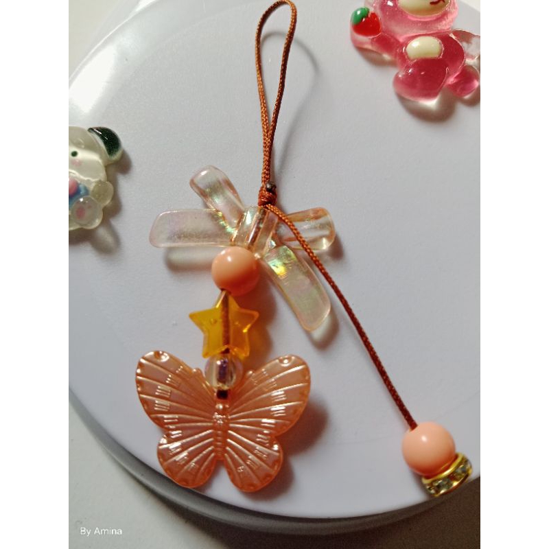 Gantungan Hp / Kunci Kupu Simpel