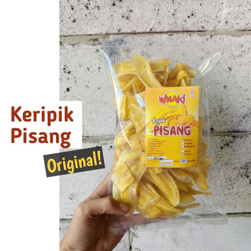 

Keripik Pisang Asin Gurih Original Berkualitas Rasa Enak 200g