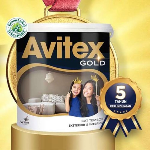 Cat Tembok Dinding Avitex Gold Interior & Exterior 25kg Tinting