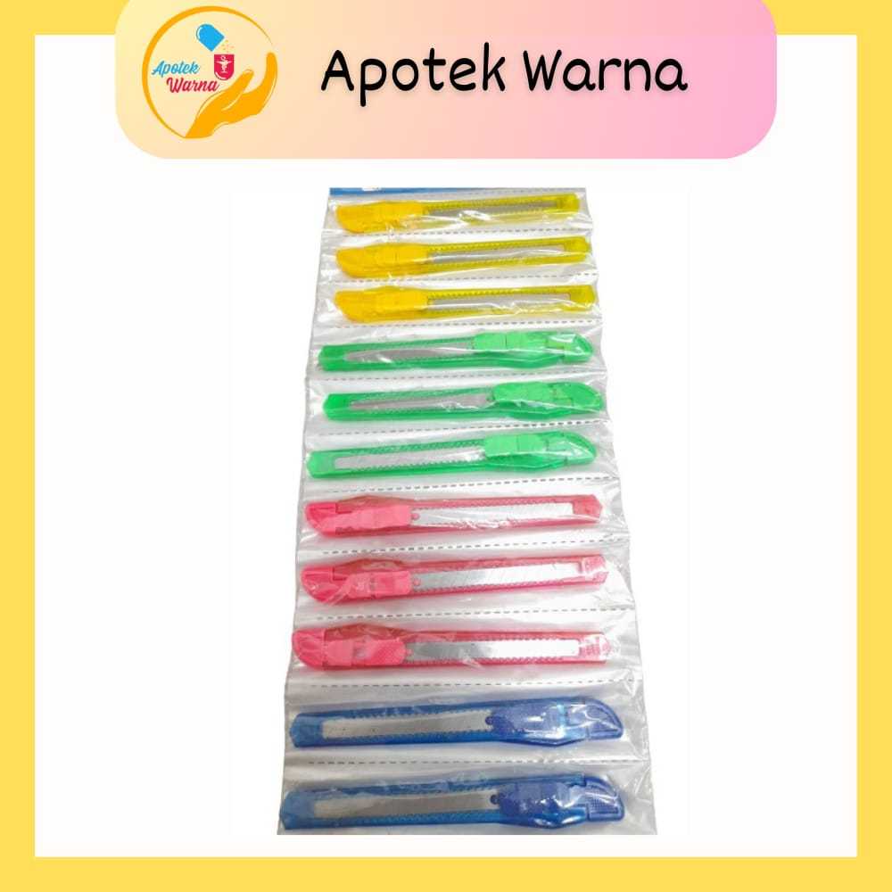 

PISAU CUTTER WARNA WARNI | PISAU LIPAT MINI