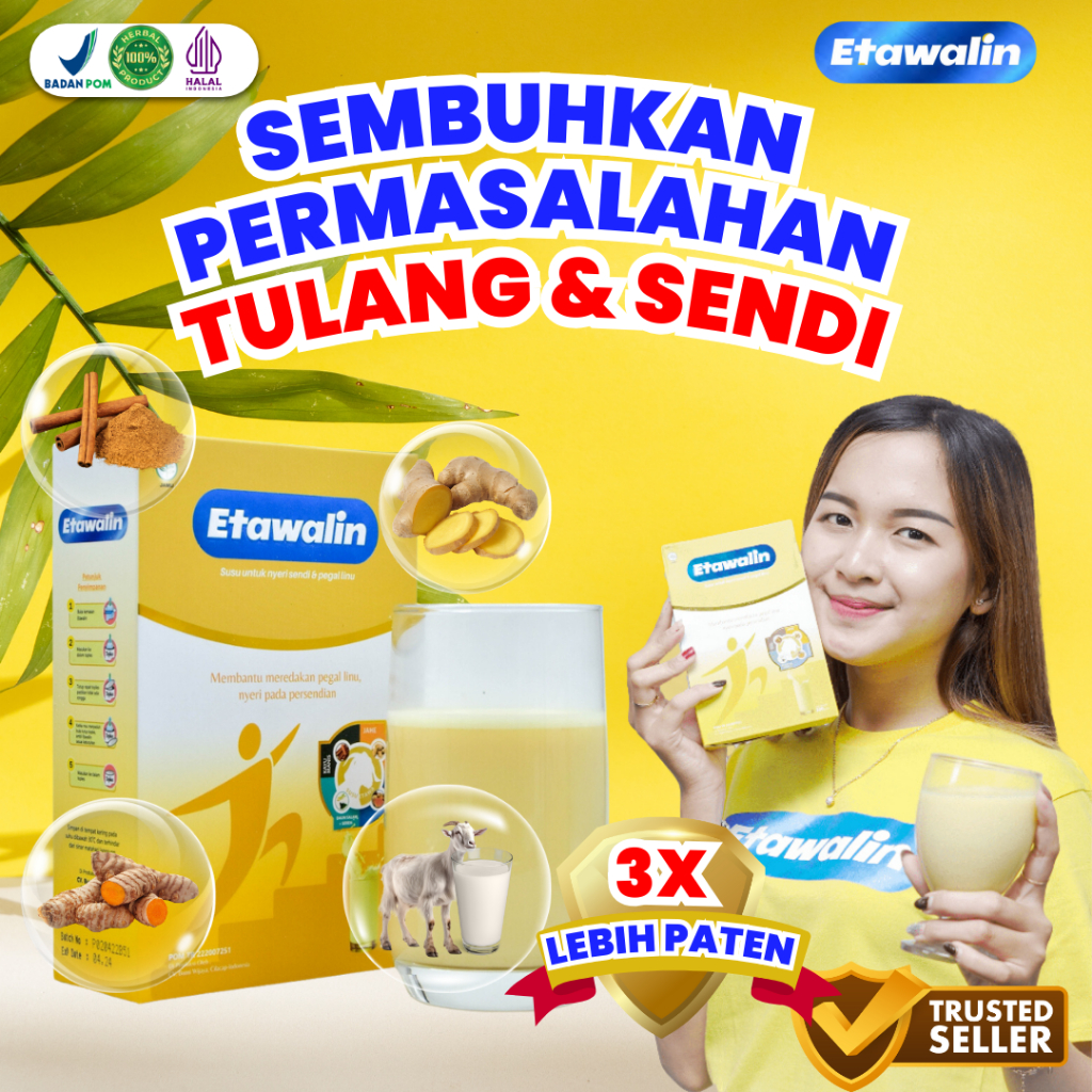 

Etawalin Original 100% - Mengatasi Permasalahan Tulang & Sendi Asam Urat Pegal Linu Rematik Kolesterol