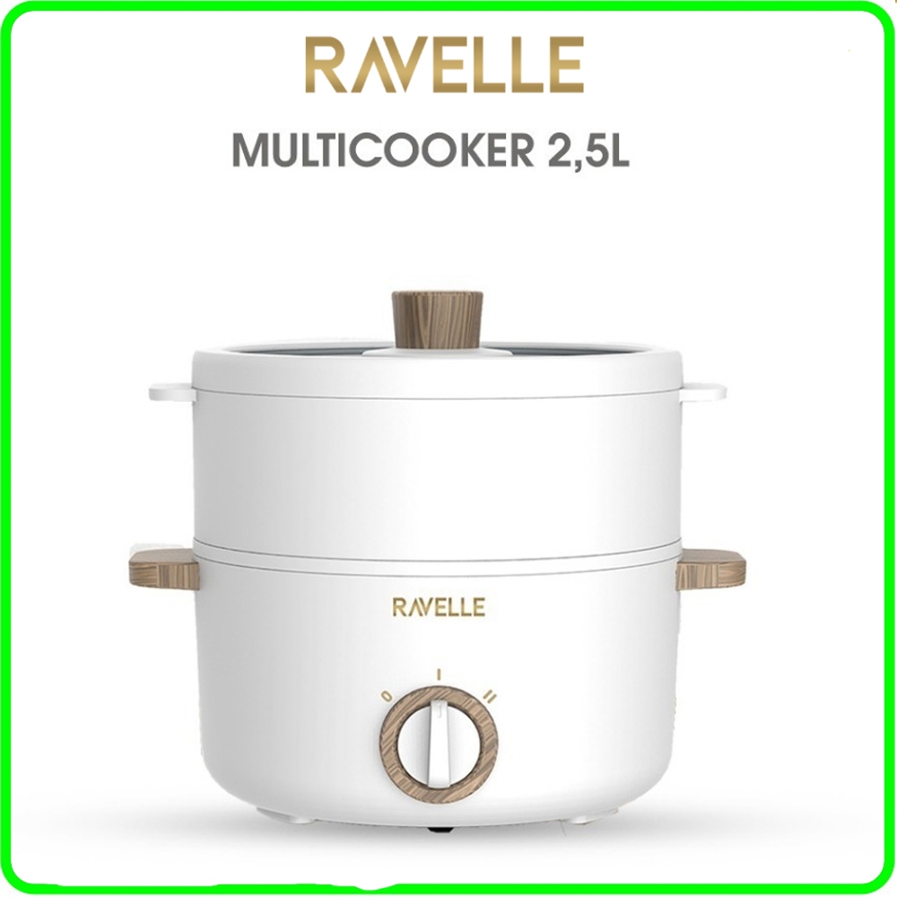 MULTI COOKER RAVELLE RMC 25A Alat Masak Serbaguna Kapasitas 2.5 Liter