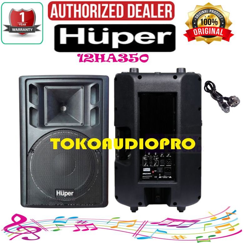 Huper 12HA350 2-Way Speaker Aktif 12-HA350   12HA-350