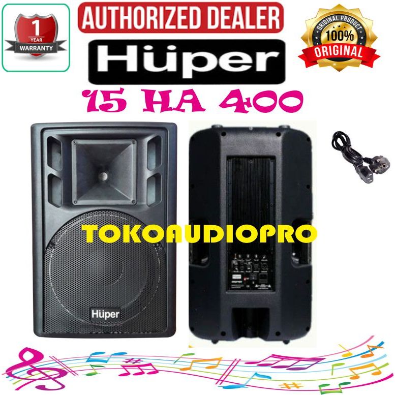 Huper 15HA400 2-Way Speaker Aktif Huper 15-HA400   15HA-400
