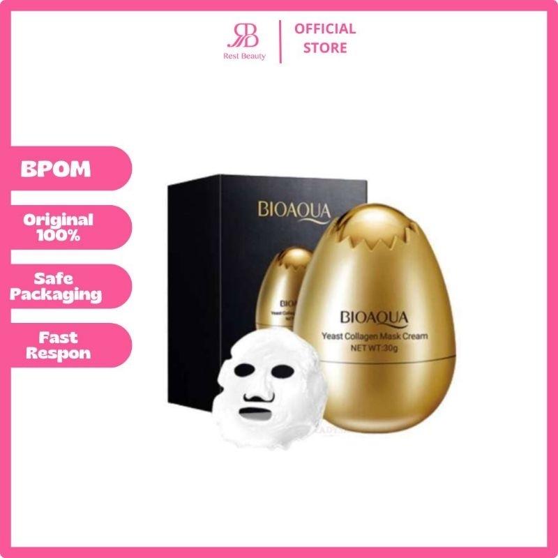 BIOAQUA - Bioaqua Yeast Collagen Mask Cream 30gr BPOM