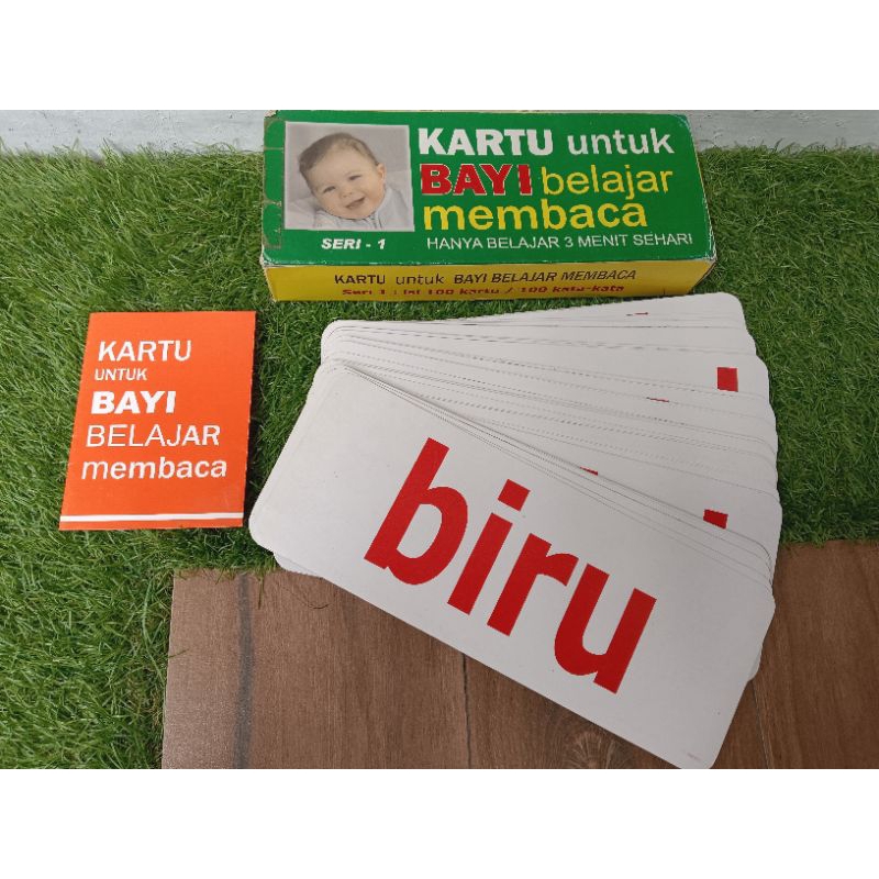 Kartu Untuk Bayi Belajar Membaca Hanya Belajar 3 Menit Sehari Seri 1
