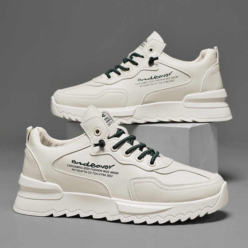 Sepatu Import Sneakers Pria Wanita Polos - Hitam Putih