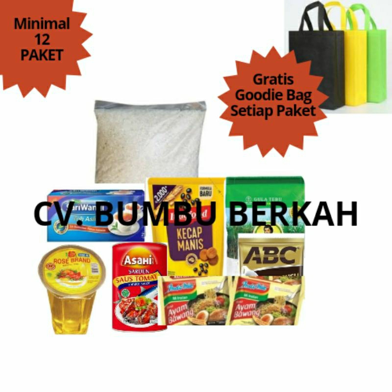 

Sembako Paket | Sembako 12 Paket | Sembako Hidangan Lengkap Hemat | Paket Sembako Hidangan Undangan