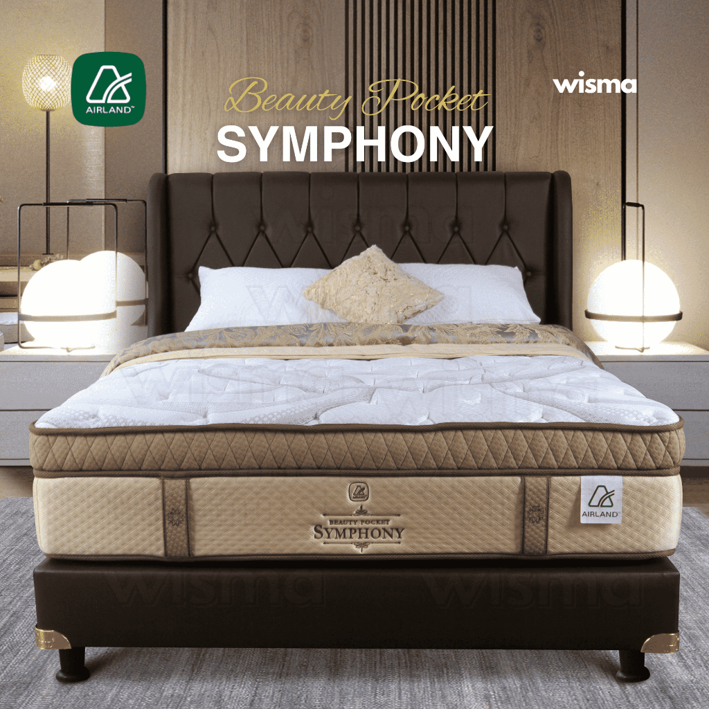 Kasur Springbed Beauty Pocket Symphony Simponi Sympony Airland Plushtop Pocket Spring (Kasur Saja)